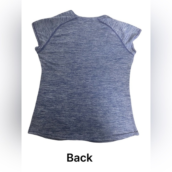 Legend Women’s Dri-fit Blue V-Neck Athletic T-Shirt. Size Large. - Picture 4 of 6